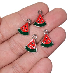 PINGENTE FATIA MELANCIA COLORS - 16,1MM X 12,3MM - C/4 