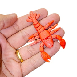PINGENTE LAGOSTA EM 3D - 70MM X 55MM X 18MM - UND