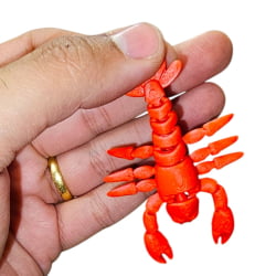 PINGENTE LAGOSTA EM 3D - 70MM X 55MM X 18MM - UND