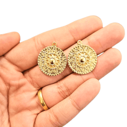 PINGENTE MEDALHA 4550 - 23MM - C/2