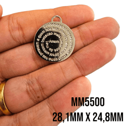 PINGENTE MEDALHA PAI NOSSO - MM5500 - 28,1MM X 24,8MM - UND