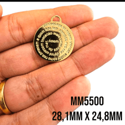 PINGENTE MEDALHA PAI NOSSO - MM5500 - 28,1MM X 24,8MM - UND PINGENTE MEDALHA PAI NOSSO - MM5500 - 28,1MM X 24,8MM - UND