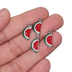 PINGENTE MELANCIA COLORS - 17,2MM X 8,4MM - C/4