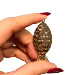 PINGENTE PEIXE 14077 - 46,5MM X 20,9MM - UND