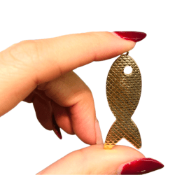 PINGENTE PEIXE 14081 - 42,4MM X 16MM - UND