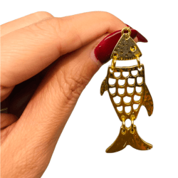 PINGENTE PEIXE ARTICULADO MM6096 50MM X 21,2MM - UND 