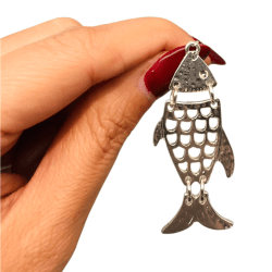 PINGENTE PEIXE ARTICULADO MM6096 50MM X 21,2MM - UND 