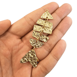 PINGENTE PEIXE ARTICULADO MM6145 - 80MM X 24MM - UND