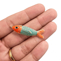 PINGENTE PEIXE GAROUPA ESMALTADO - 48MM X 11,5MM - UND