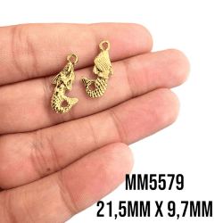 PINGENTE SEREIA - MM5579 - 21,5MM X 9,7MM - C/2