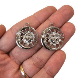 PINGENTE SOL & LUA - MM5600 - 28MM X 24MM 