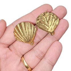BRINCO 14120 - CONCHA DO MAR COM 1S - 29,8MM X 28,6MM - PAR