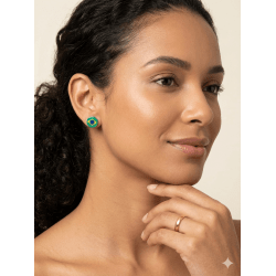 BRINCO ACRILICO BANDEIRA BRASIL REDONDO - PAR