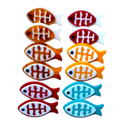 BRINCO ACRILICO PEIXE ESPINHA FX - 44,5MM X 22,6MM - PAR BRINCO ACRILICO PEIXE ESPINHA FX - 44,5MM X 22,6MM - PAR