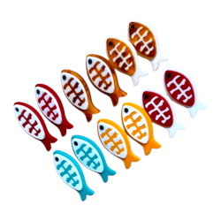 BRINCO ACRILICO PEIXE ESPINHA FX - 44,5MM X 22,6MM - PAR BRINCO ACRILICO PEIXE ESPINHA FX - 44,5MM X 22,6MM - PAR