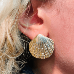 BRINCO CONCHA SHELL - MM6195 - 39MM X 34MM - PAR