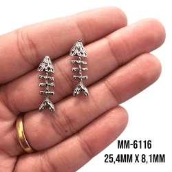 BRINCO ESPINHA DE PEIXE - MM6116 - 25,4MM X 8,1MM - PAR BRINCO ESPINHA DE PEIXE - MM6116 - 25,4MM X 8,1MM - PAR