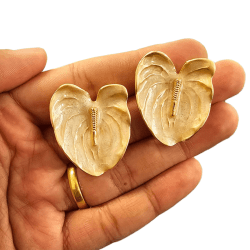 BRINCO FLOR ANTÚRIO 14115 31MM X 26MM - ESMALTADO - PAR