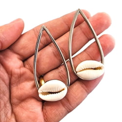 BRINCO GOTA BUZIOS - 60MM X 28,8MM - PAR