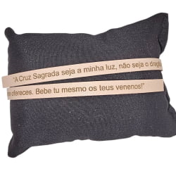TIRA COURO ORAÇÃO SÃO BENTO - 34CM X 0,8CM - UND  