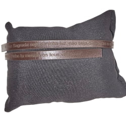 TIRA COURO ORAÇÃO SÃO BENTO - 34CM X 0,8CM - UND  