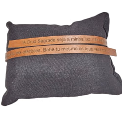 TIRA COURO ORAÇÃO SÃO BENTO - 34CM X 0,8CM - UND  