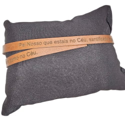 TIRA COURO PAI NOSSO - 34CM X 0,8CM - UND 