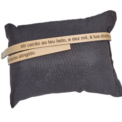 TIRA COURO SALMO 91:7 - 34CM X 0,8CM - UND