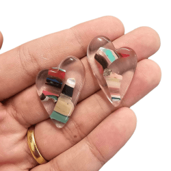 BASE CORAÇÃO RESINA 29,2MM X 24,6MM - C/2