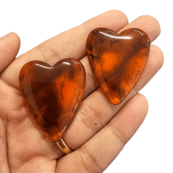 BASE CORAÇÃO RESINA 44,3MM X 36,2MM - C/2