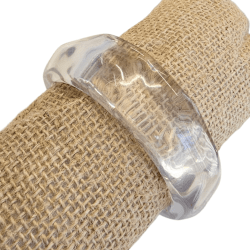 BRACELETE RESINA REDONDO BATIDA PEDRA- UND  
