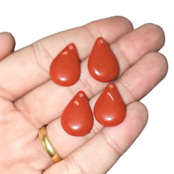 PINGENTE GOTA RESINA 22MM X 14MM - C/4