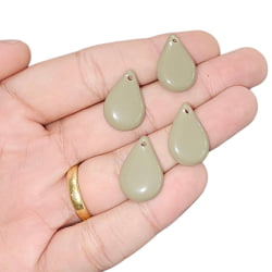 PINGENTE GOTA RESINA 22MM X 14MM - C/4