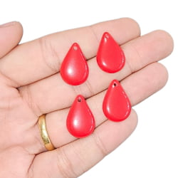 PINGENTE GOTA RESINA 22MM X 14MM - C/4