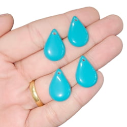 PINGENTE GOTA RESINA 22MM X 14MM - C/4