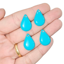 PINGENTE GOTA RESINA 22MM X 14MM - C/4