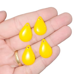 PINGENTE GOTA RESINA 22MM X 14MM - C/4
