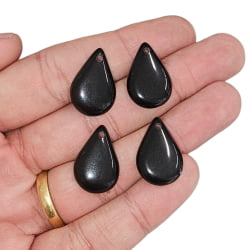 PINGENTE GOTA RESINA 22MM X 14MM - C/4