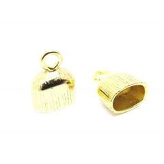 TERMINAL EZ7314 DOURADO 8MM X 5MM  - 50UND 